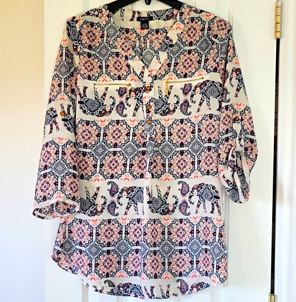 Rue21 Boho Paisley Medallion Utility Tunic | Romantic Bohemian Chic | Size M
